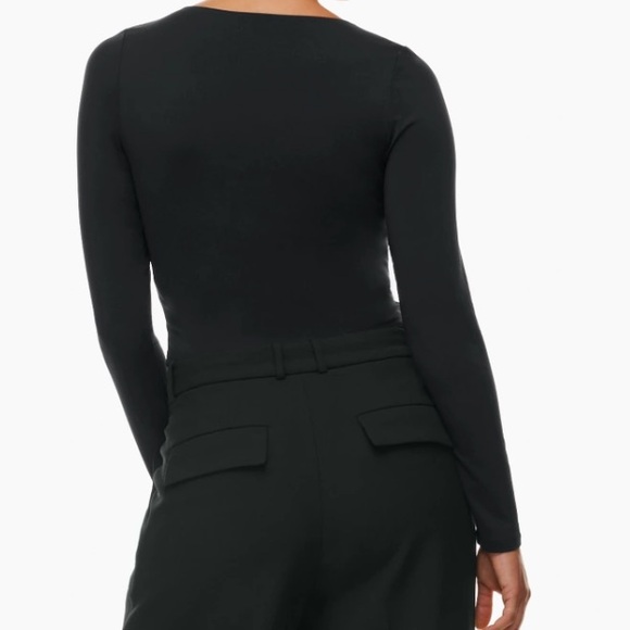 SOLD Babaton Contour V-neck Longsleeve Small Black - Picture 4 of 11